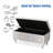 Voxto 37.4" Wide Faux Leather Tufted Rectangle Storage Ottoman-68341883