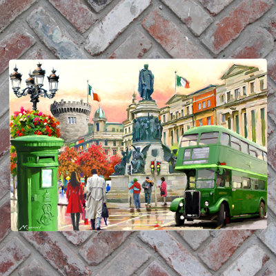 MACNEIL STUDIOS Traditional Cities & Countries Wall Decor on Ceramic