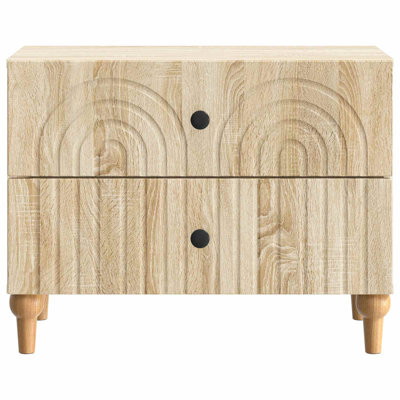 62cm W Manufactured Wood Bedside Table