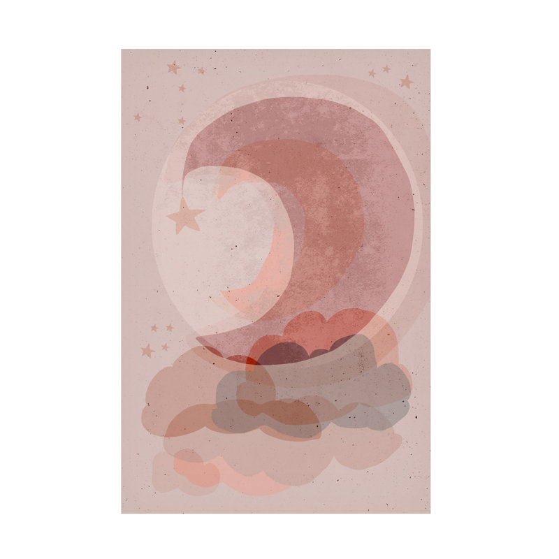 Ganell Gentle Moon sur toile, H 19 po x l 12 po x P 2 po