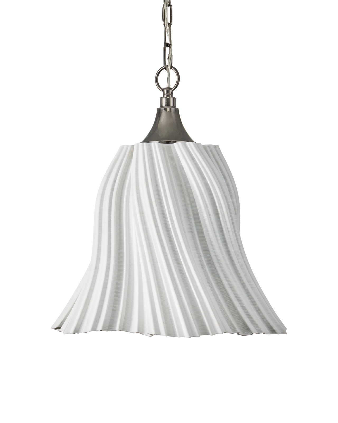Twirl Single Light Porcelain Dimmable Pendant