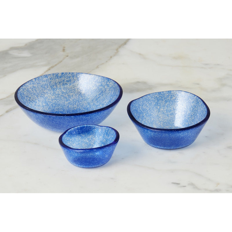 Glass Tasting Bowl, Navy Blue