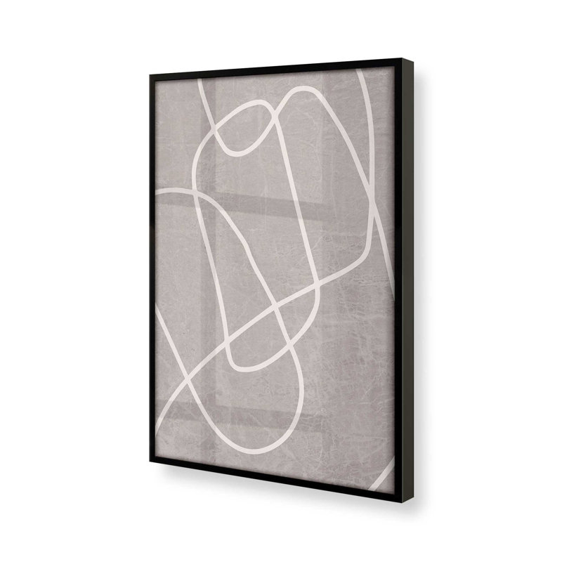 Silent Journey v2 Print, Satin Black Single Picture Framed Paper, 21" H x 17" W x 1.25" D