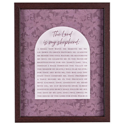 Framed Wall Art Psalm 23 The Lord Is My
