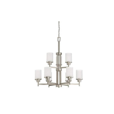 Lustre à niveaux ombrés 9 lumières Bristol