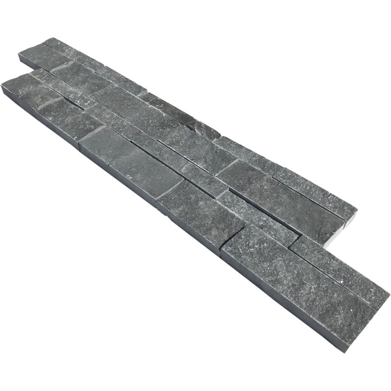Grand panneau mosaïque noir 6x24