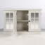 Armoire de rangement à 3 portes en acrylique avec miroir et 3 tablettes réglables-2098519505