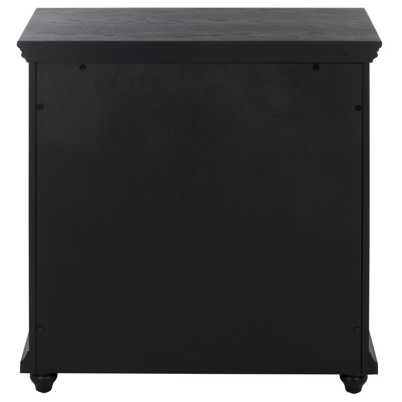 Ben 2 Door 1 Drawer Cabinet, Black