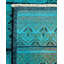 Tapis bleu nouvel âge 6 pi x 8 pi 11 po Drover
