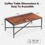Table basse 41,3 po Mid-Century