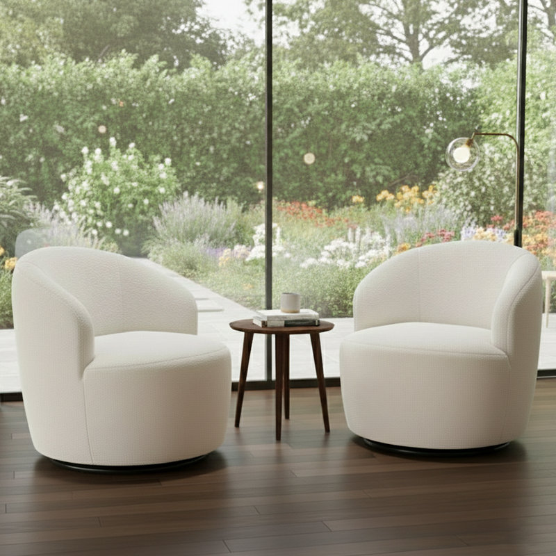 Fauteuil demi-tonneau Teddy