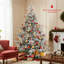 Arbre de Noël artificiel illuminé 7 pi avec 1074 branches et 450 lumières DEL blanches-1413914136