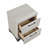 Contemporary Two-Tone And Gray Finish 2-Drawer Nightstand Bedroom Furniture 1Pc