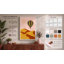 Balloon Over Desert Retro - Wrapped Canvas-1640842041-1640842045