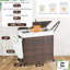 CAPHAUS Rattan Laundry Basket with Wheels, 140L-160L Capacity, Removable Liner Bags, 3colors-100682979-100682981