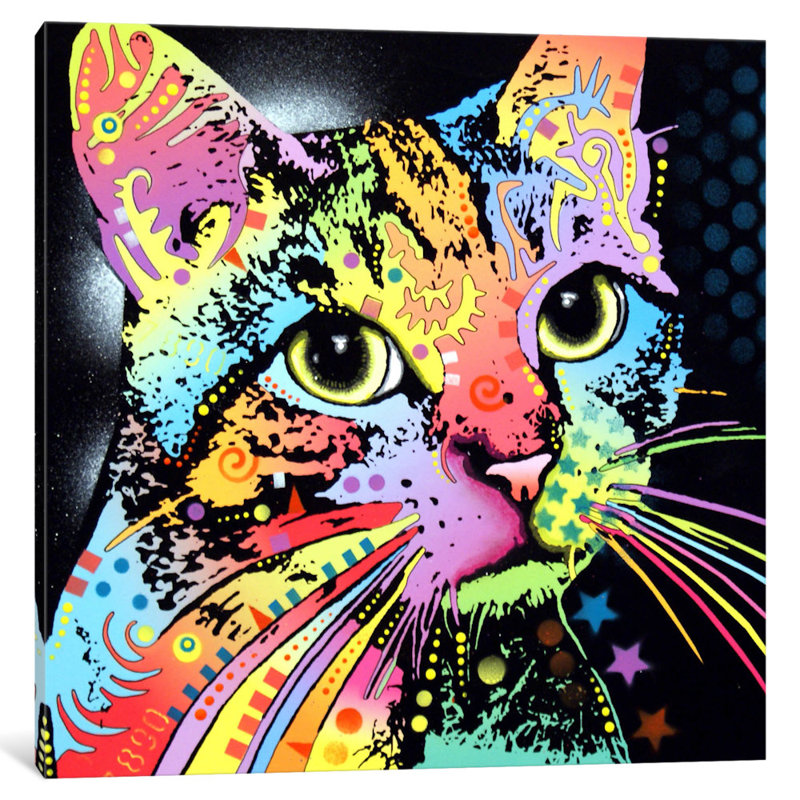 « catillac new » par dean russo, impression sur toile tendue, H 26 po x l 26 po x P 1,5 po