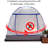 90*195cm Blue Pop Up Bed Mosquito Net Tent,  Full Net Bottom Bed Canopy, Portable Foldable Insect Screen, Indoor Outdoor Bed Tent for Bedroom Dorm Camping