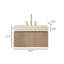 Armoire de salle de bain flottante Mid-Century