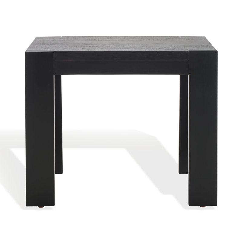 Nikole Rectangle Wood Accent Table, Black