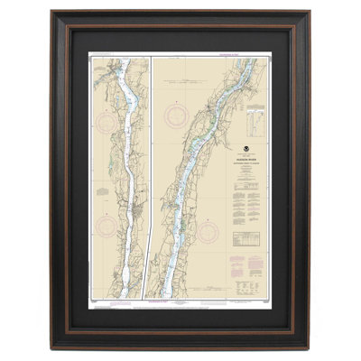 Hudson River; Wappinger Creek To Hudson, NY | Nautical Chart | Framed Print