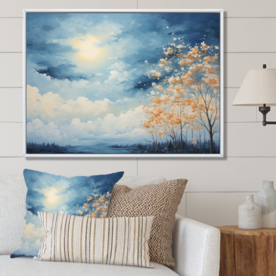 " Clouds Canopy Pointillism Landscape I "