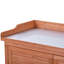Banc de jardin 39 po, orange, avec 2 tablettes, crochets latéraux et table galvanisée pour le plaisir et le rangement extérieur, crochets de table, orange-993222163