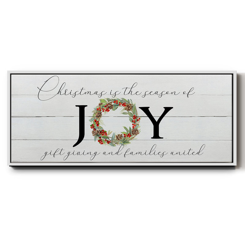 Season of Joy - toile encadrée, H 24 po x l 60 po