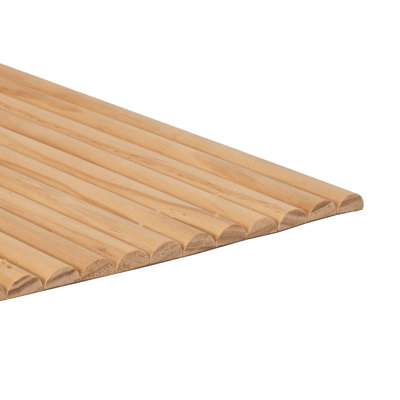 Panneau mural décoratif en forme de tambour rond 3/8 po x 1 pi x 2-2 / 3 pi carrée