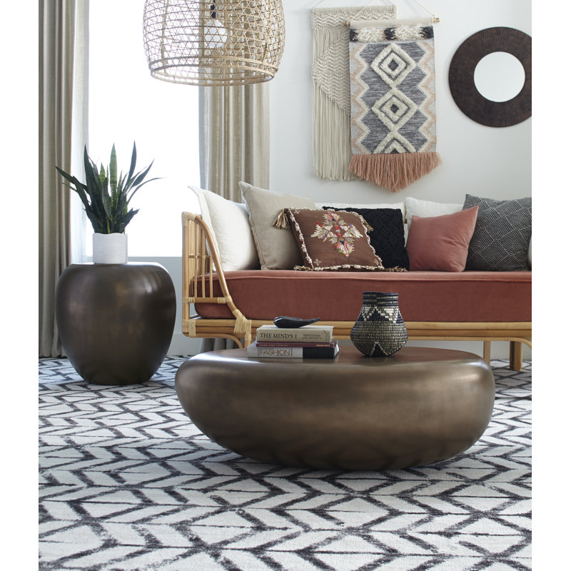 River Stone Drum End Table