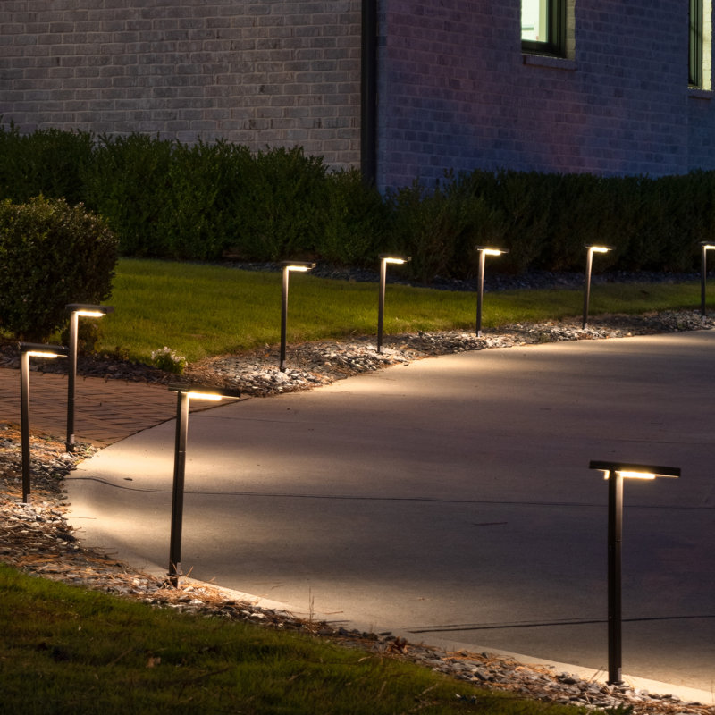 Bronze LED Solar Path Light with Adjustable Mounting Options