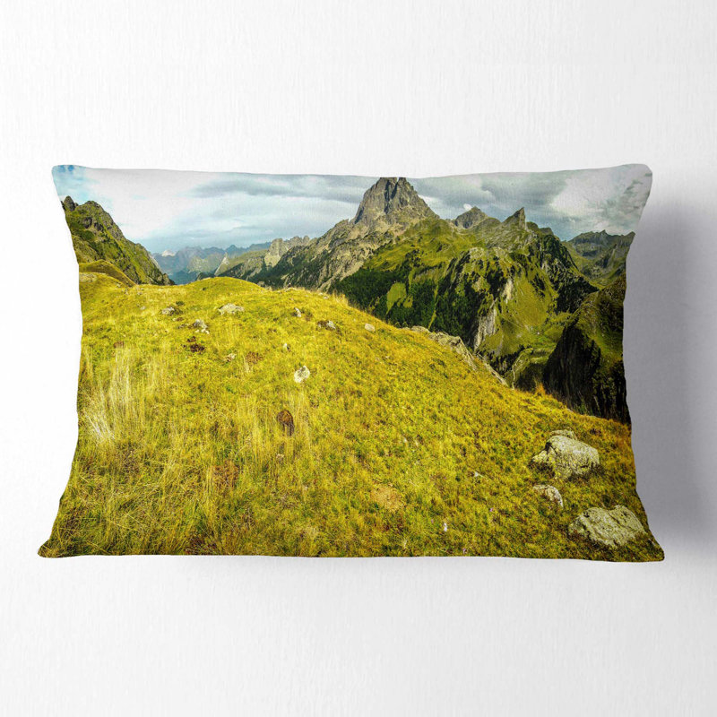 Coussin Bright Green Mountain