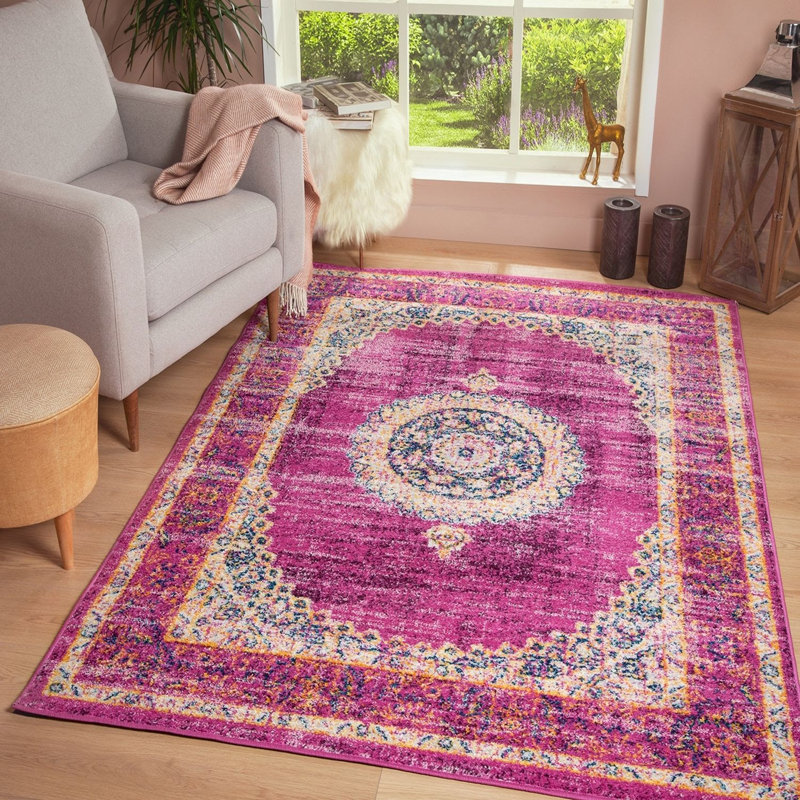 Tapis oriental lilas, Rectangle 6 pi 7 po x 9 pi 2 po