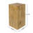 Wood-Look Square-Column MGO End Table,  H27.75",Wood-Like Distressed Finish, Mix With Different Heights, Indoor Outdoor Use,Natural Color-1230183509