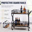 2-Tier Industrial Bar Cart with Wheels, Kitchen Drinks Serving Trolley-132777797