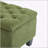 Stylish Green Boucle Ottoman Bench with Ample Storage and Durable Rubber Wood Legs, 300 lbs Capacity-176633459