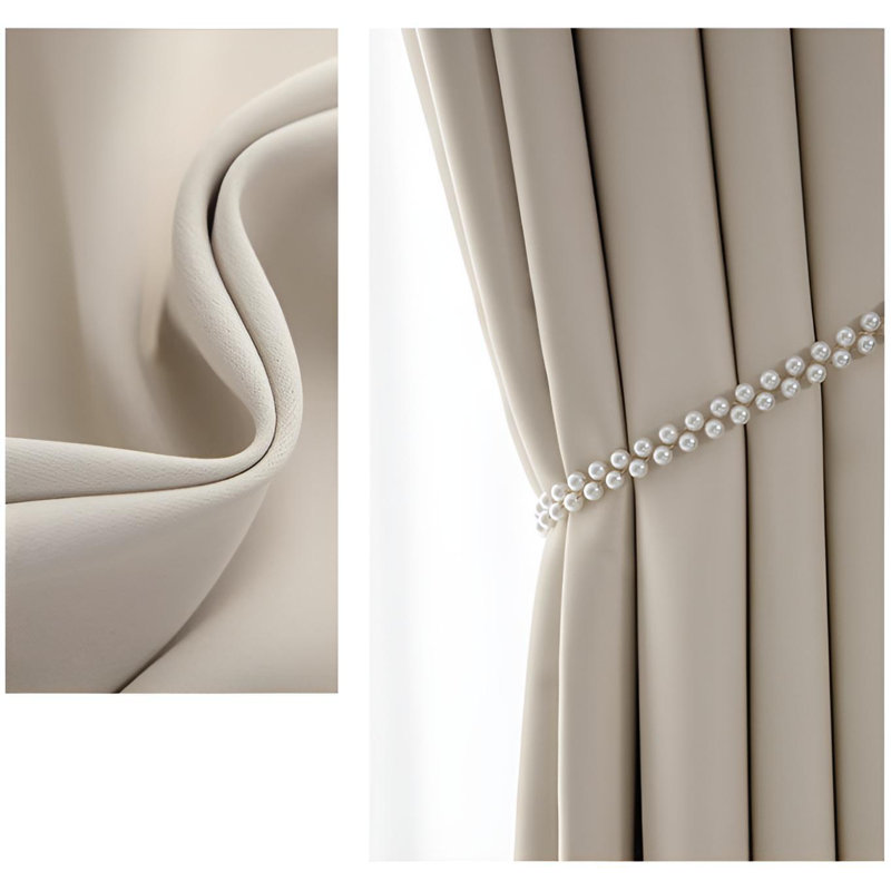 Blackout Bedroom Window Curtains With Heat Insulation, Sun Protection, And Light Blocking Features, 98.43" W x 106.3" L