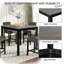 Ensemble de table 5 pièces à hauteur de comptoir avec 4 chaises-132512449