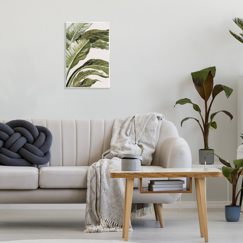 Plaque murale aux teintes tropicales vertes, design par Jacob Q, H 15 po x l 10 po