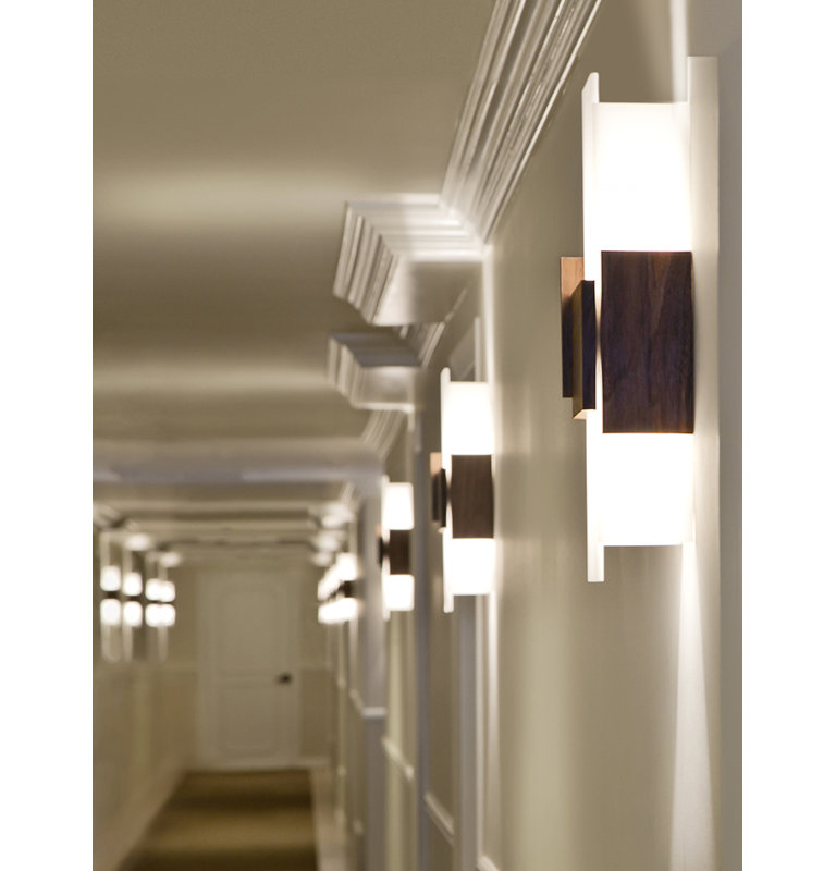 Acuo 2 - Light Flush Mounted Sconce, Dark Stained Walnut