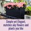 Boîte à fleurs pour plantes d'intérieur (paquet de 3, 14 pouces) ...