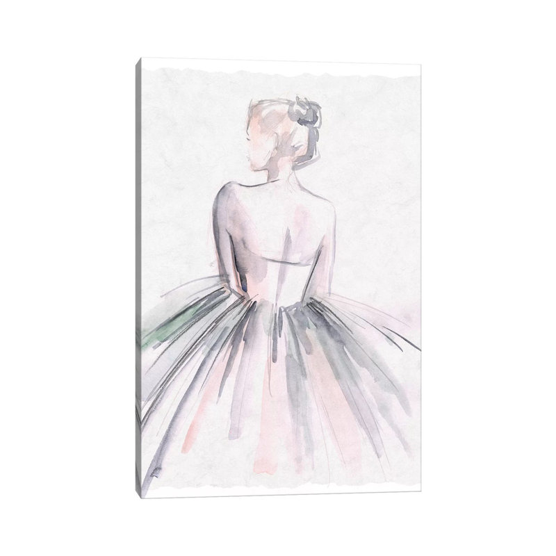 Watercolor Ballerina I by Jennifer Paxton Parker - Wrapped Canvas Gallery-Wrapped Canvas Giclée, 30.48cm H x 20.32cm W