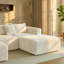 Canapé modulaire en velours côtelé blanc Boneless-301719717