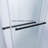 Spezia 68'' - W x 76'' H Double Added Door Frameless Shower Door with-64619119