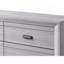 Mobilier de chambre à coucher 1 pièce à 5 tiroirs avec commode contemporaine