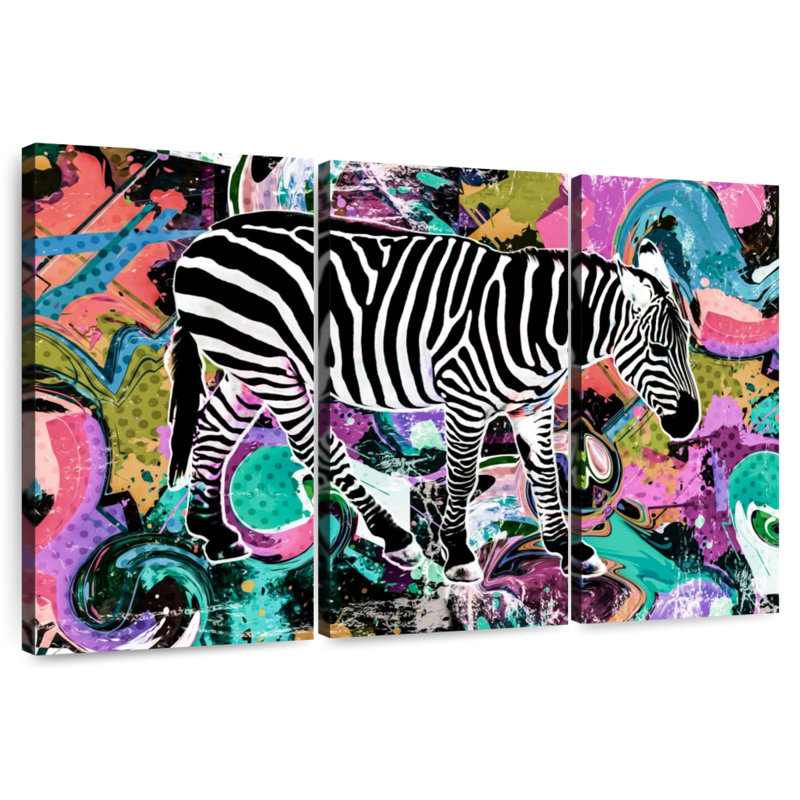 Brampt Pop Style Zebra, 36" H x 57" W