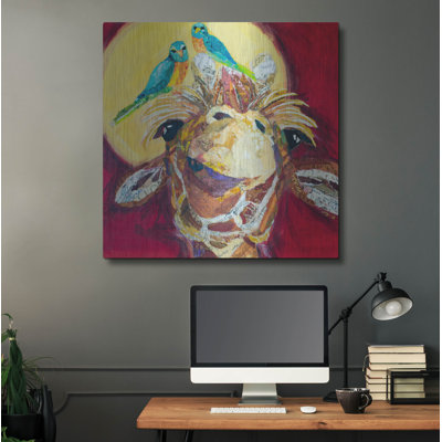 " Giraffe And Birds " by St. Hilaire Elizabeth