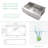 Farmhouse Apron Workstation Kitchen Sink 16 Gauge Stainless Steel Single Bowl Kitchen Sink-125018889-125018888