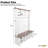 Farmhouse 4-In-1 Hall Tree With 6 Hooks, Walnut Entryway Bench With Shelves,  Wooden Style Rustic Shoe Organizer With 16 Open Compartments For Mudroom, Living Room, White (OLD SKU: N721P264915K)
