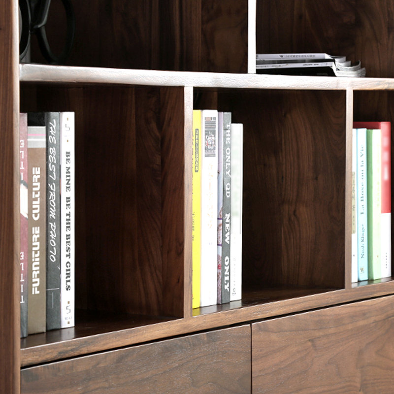 Bibliothèque en bois massif