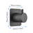 Matt Black 3/4" Cast Metal Shower Valve - Brass, Adjustable Volume Control Volume, Form